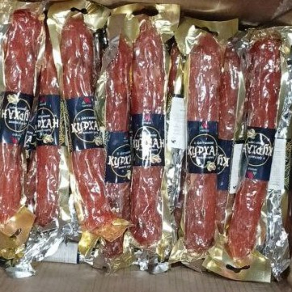 Ковбаса сирокопчена Курхан з фісташкою (Миході)