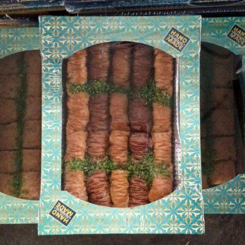 Пахлава Мозаїка з волоським горіхом та фісташкою (Алі) 0.5кг