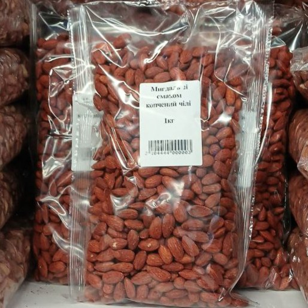 Мигдаль зі смаком копчений чілі, СЕРІОС СНЕК, 1кг