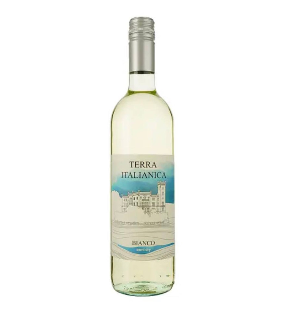 Вино Terra Italianica «Biancо Amabile»(н/с,біле) 50 мл