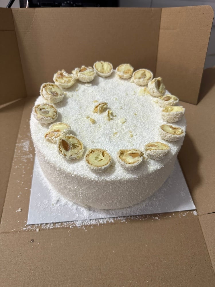 Raspberry Coconut Cake 