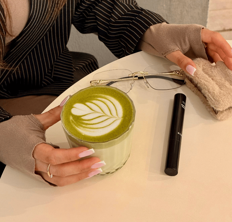 HOT Green Matcha Latte Big