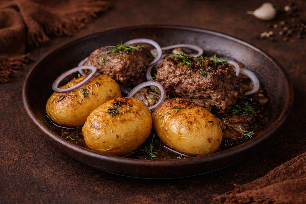 Казан-кебаб зі стейком «Рибай»