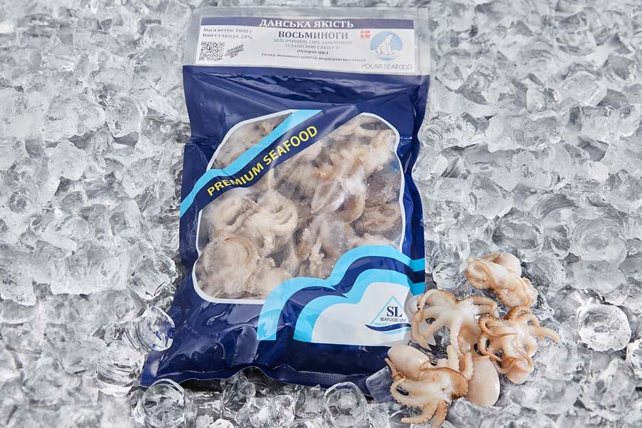 восьминіг молодий цілий, 1 кг уп