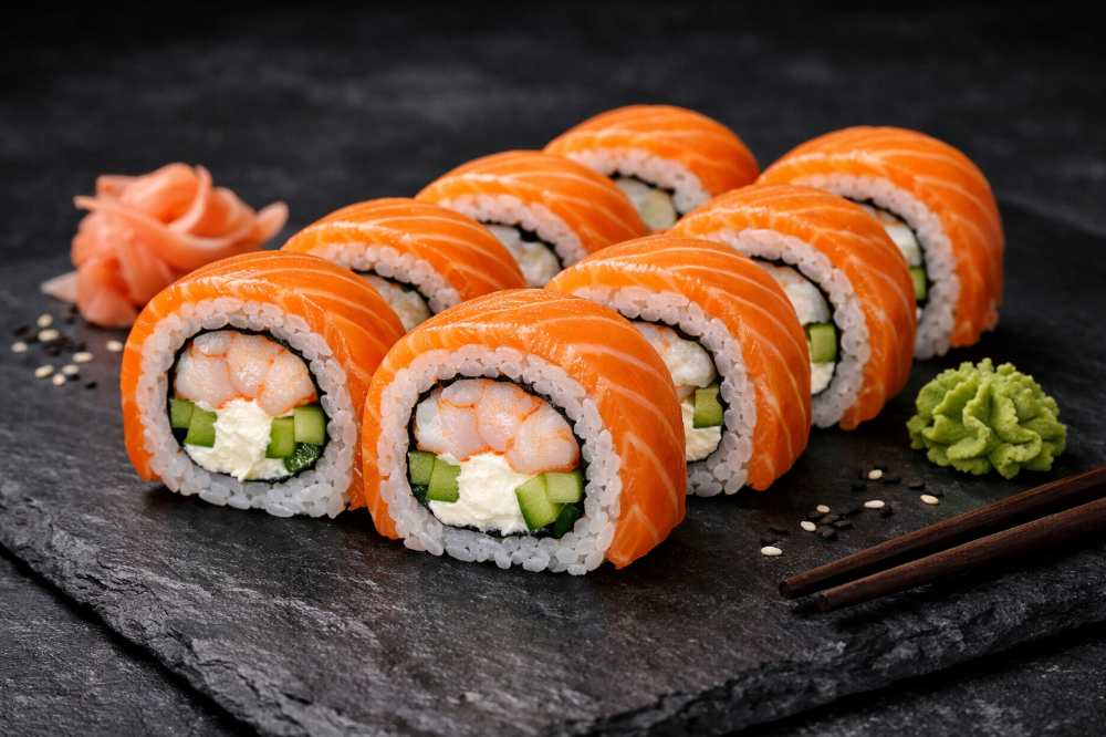 Рол Філадельфія з креветкою