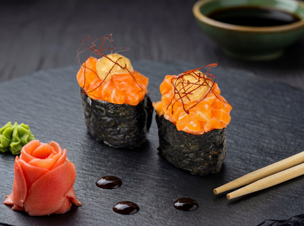 Гункан лосось