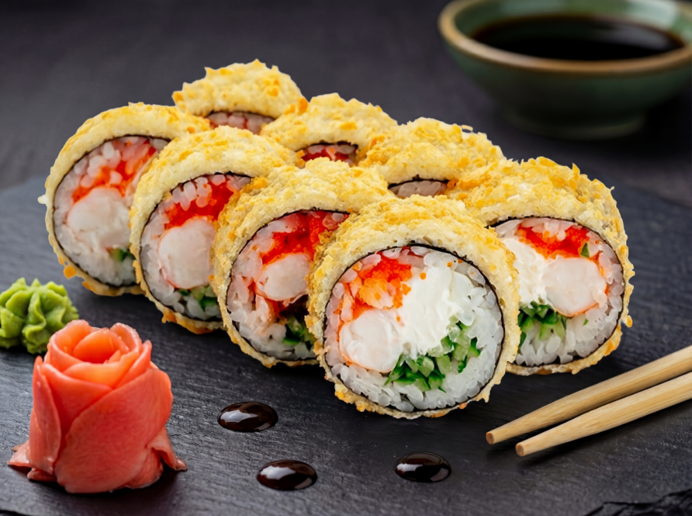 Темпура з креветками