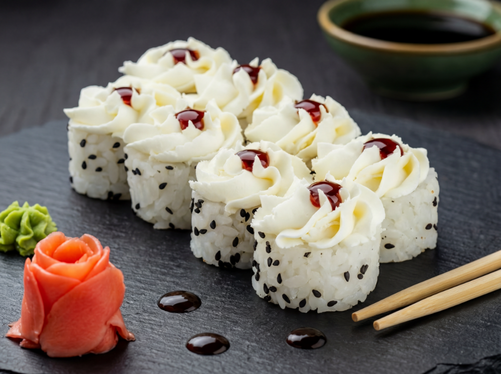 Лосось теріякі з сирною шапкою