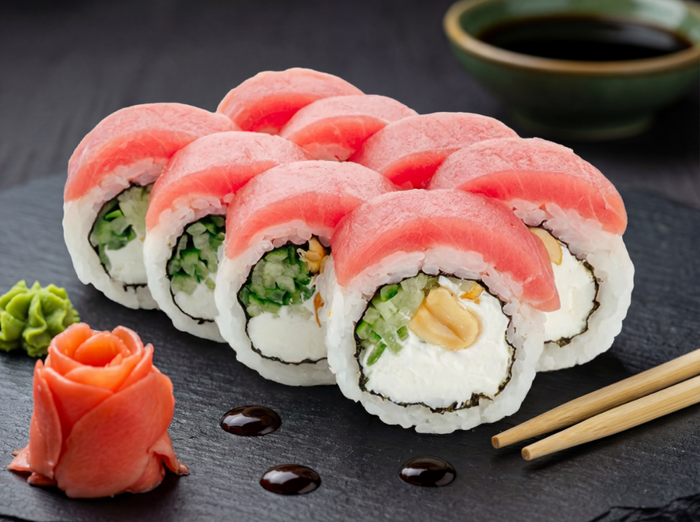 Рол з тунцем та арахісом