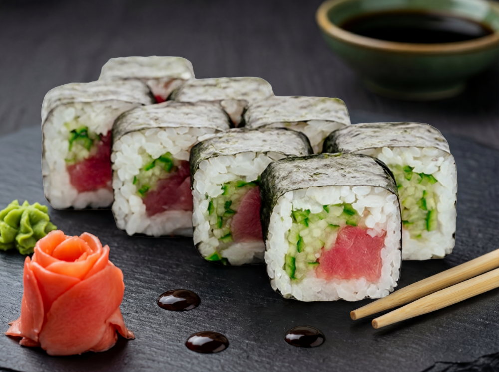 Макі з огірок та тунцем