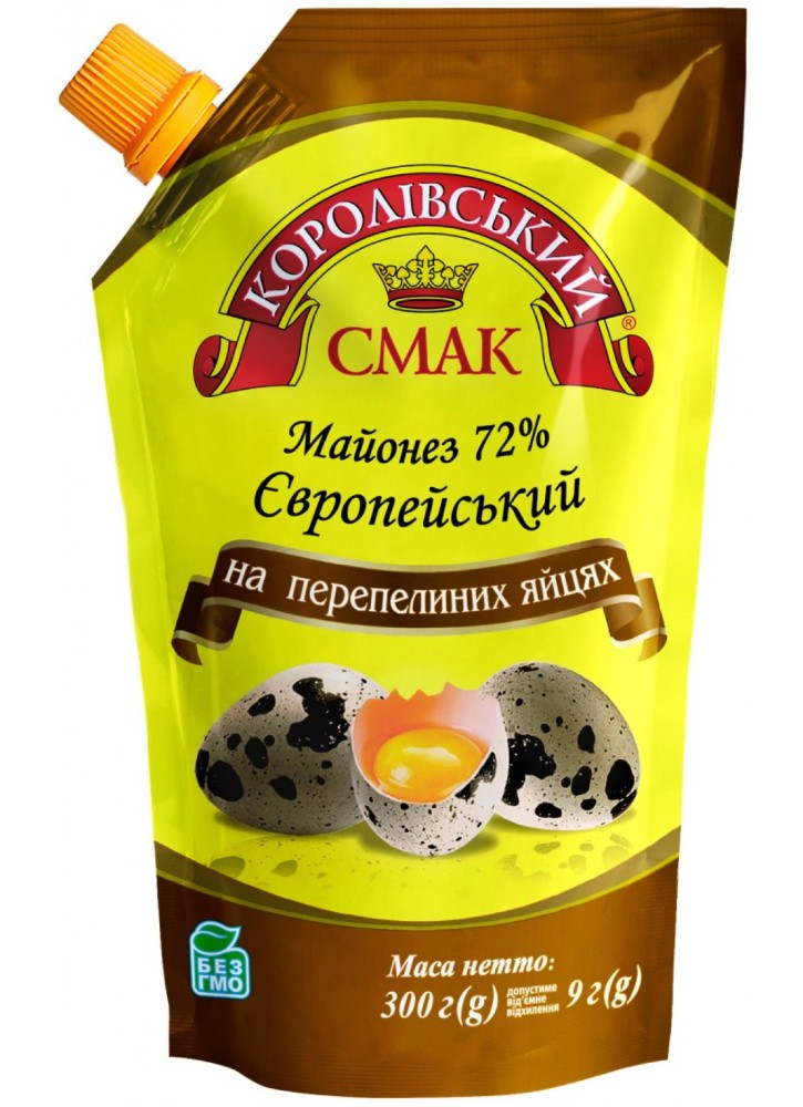 Майонез "Європейський на перепелиних яйцях"