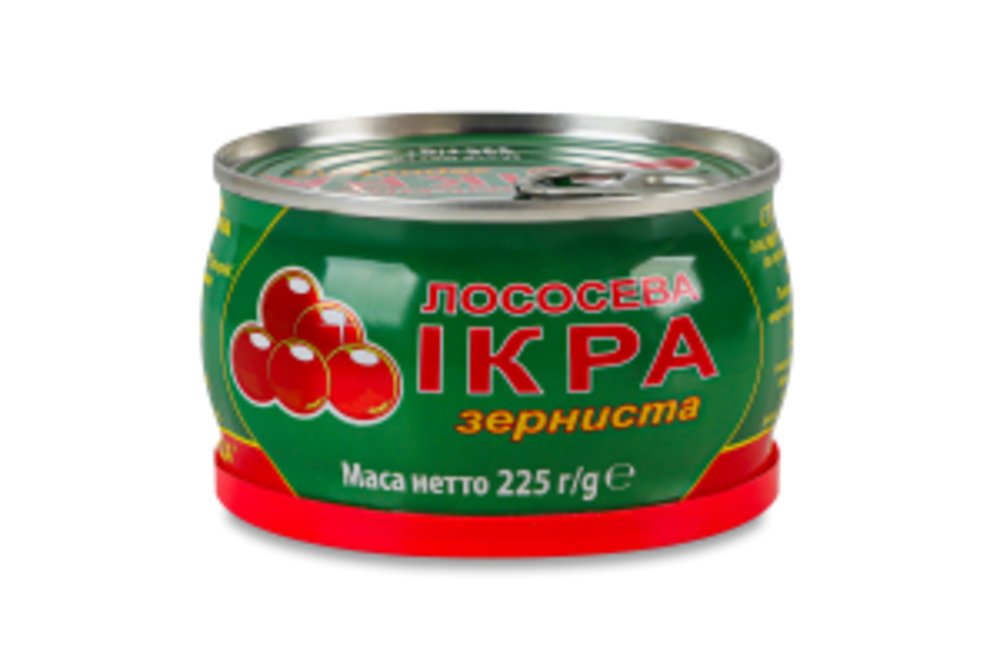 Ікра лососева зерниста ж/б 225г ТМ Шаланд