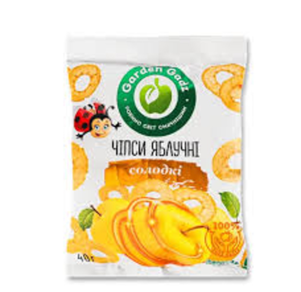 Чіпси яблучні солодкі 40г Gadz