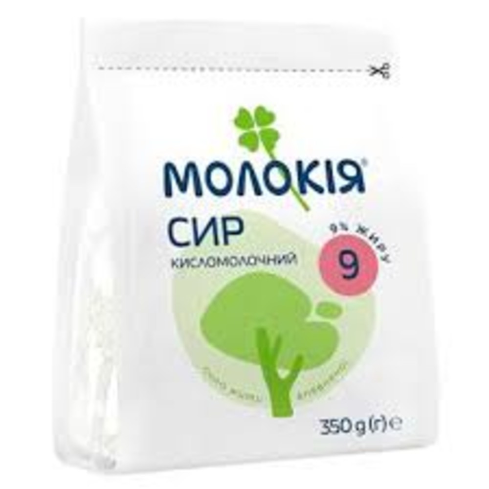 Сир кисломолочний 9% стабіло 350г Молокія