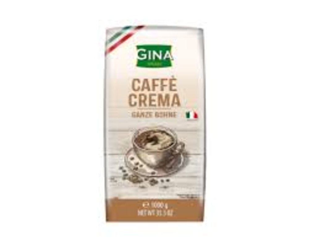 Кава Crema зерно 1кг Gina