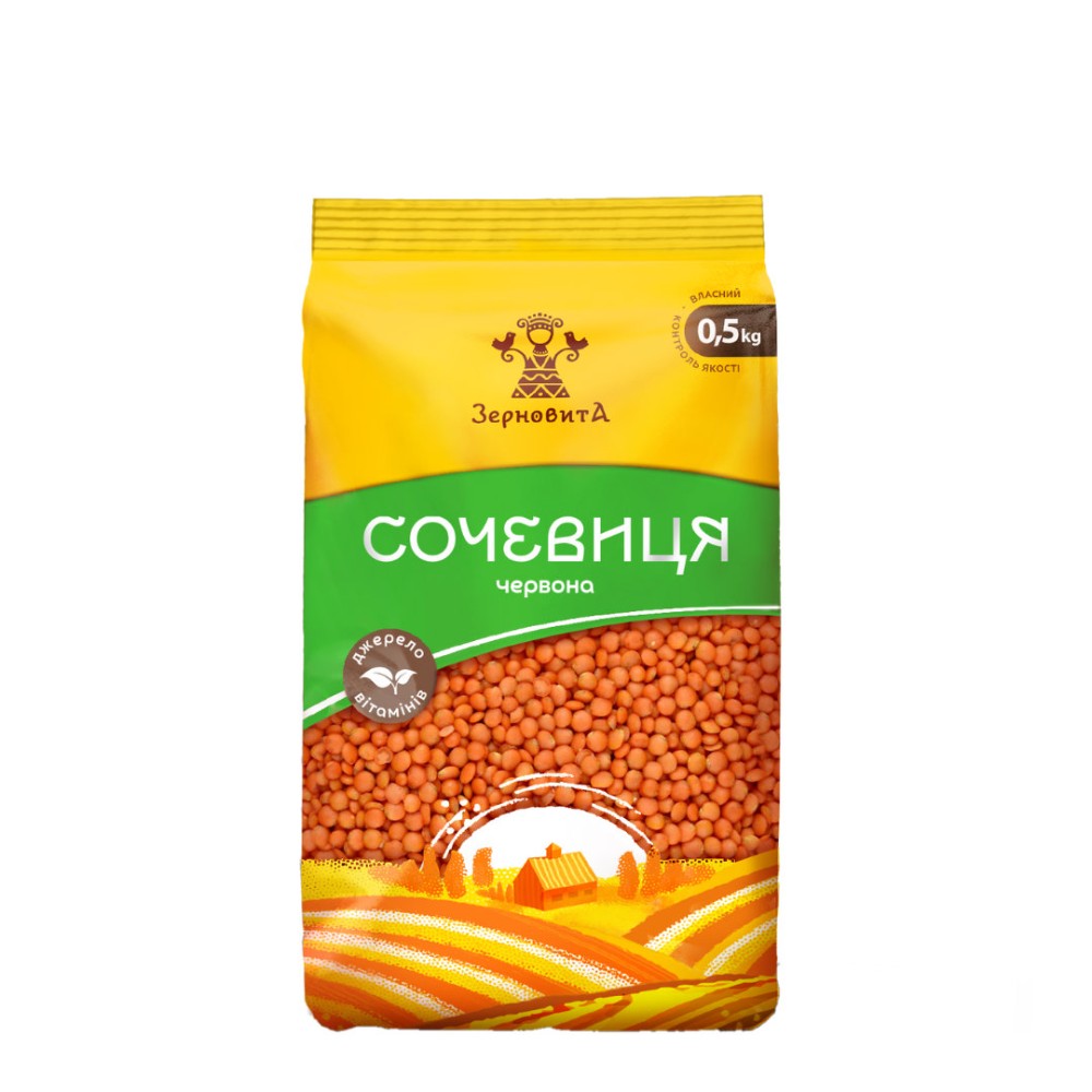 Сочевиця червона 500г Зерновита