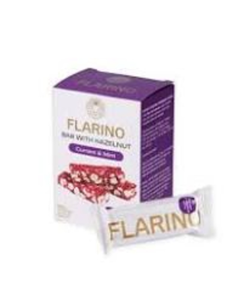 Батончик з фундуком смородиною та мятою 132г Flarino