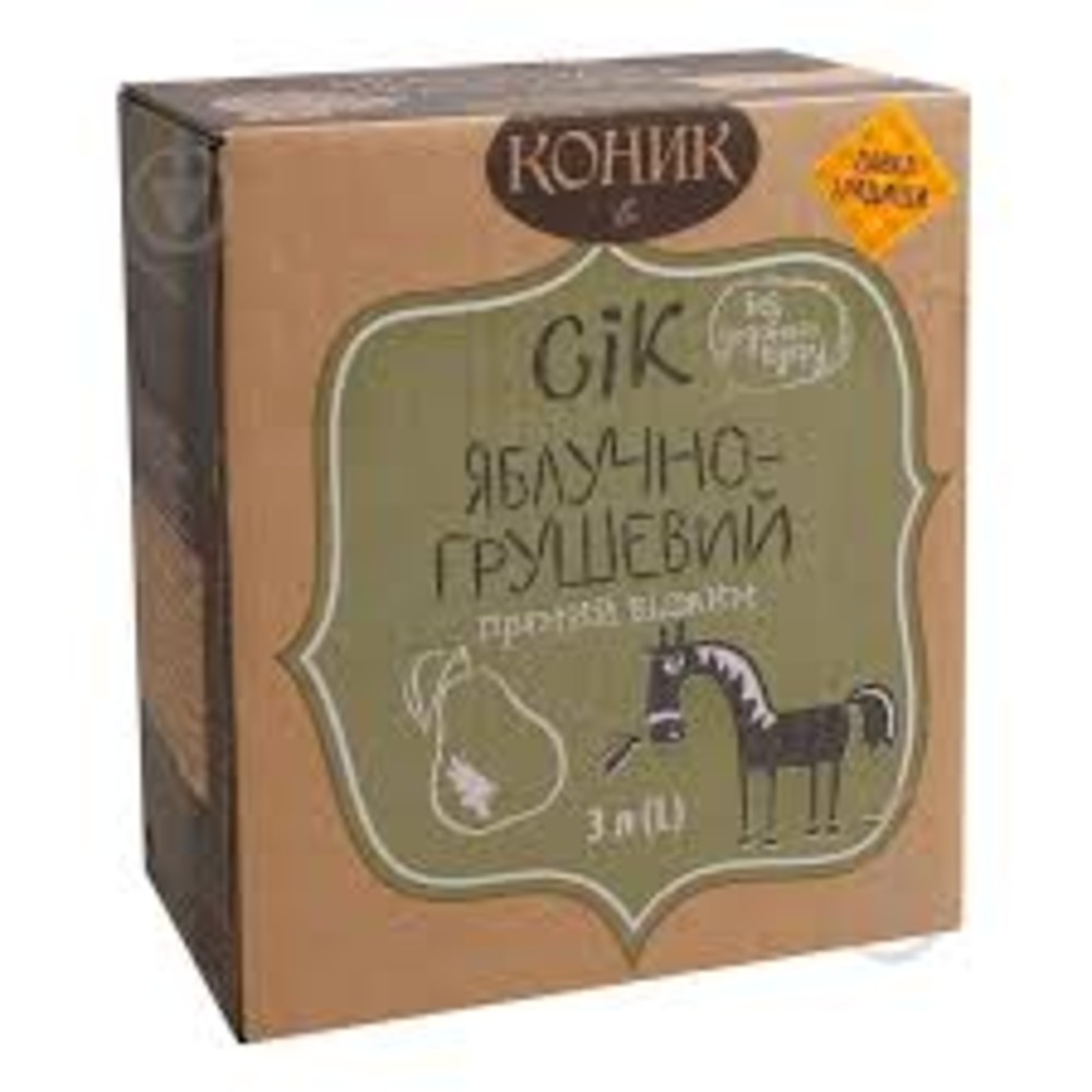 Сік яблучно-грушевий 3 л Коник