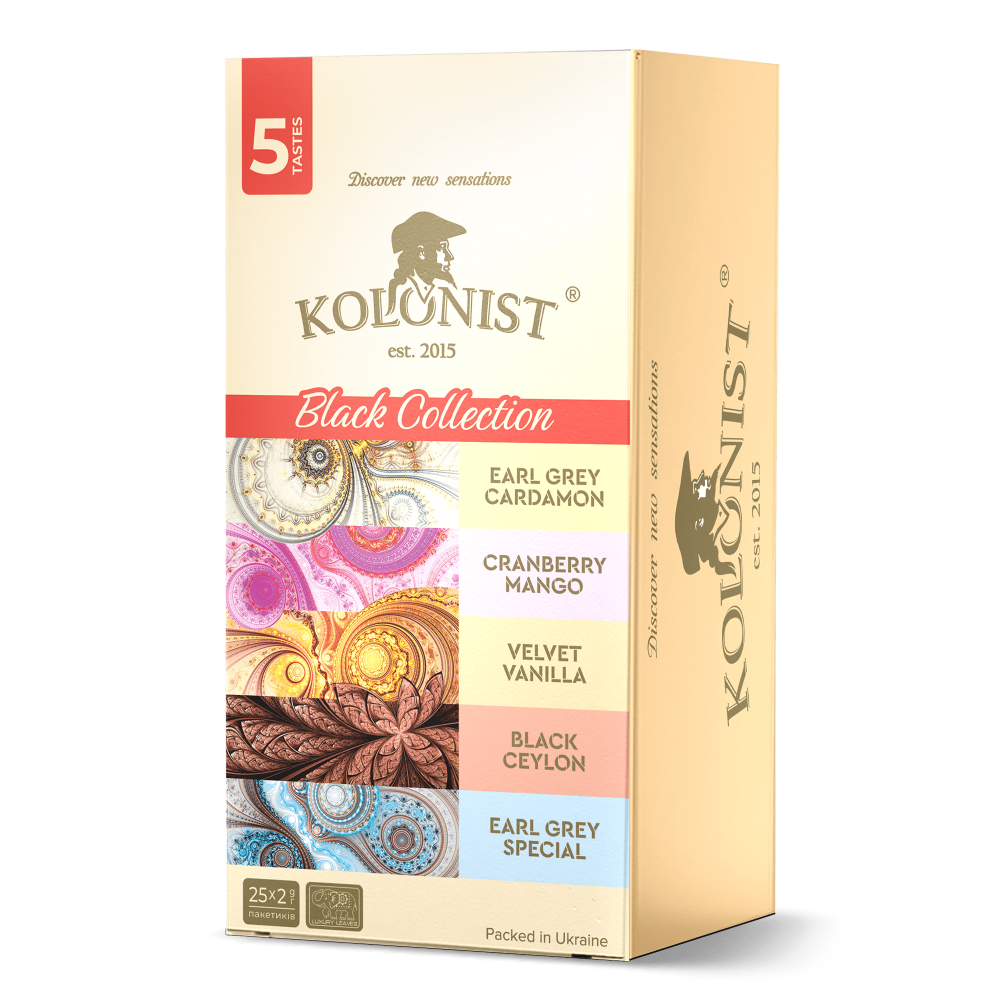 Чай Black Collection асорті чорне 25*2 Kolonist