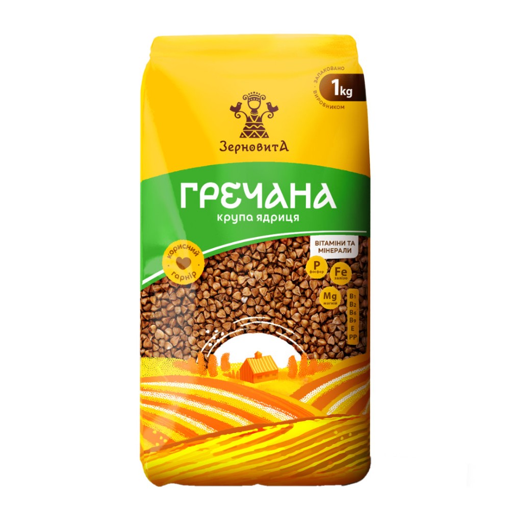 Гречка 1 кг "Зерновита"