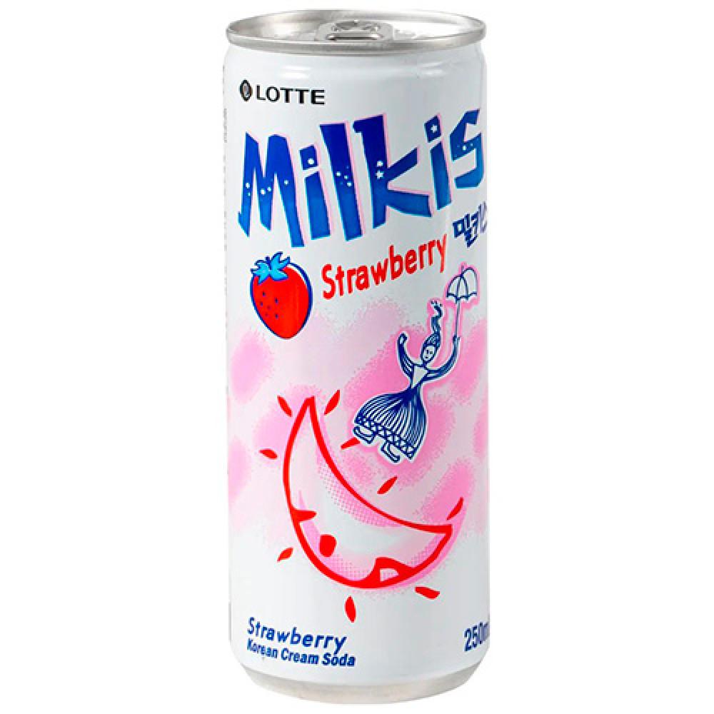 Напій газований Milkis Полуниця 250мл