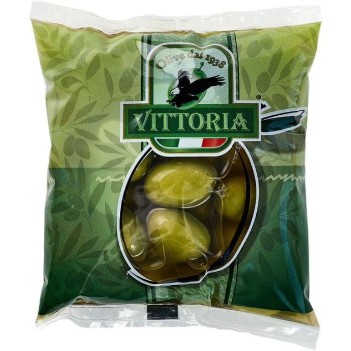 Оливки  VITTORIA  ЗЕЛЕНІ  (пакет)    250г  в росолі