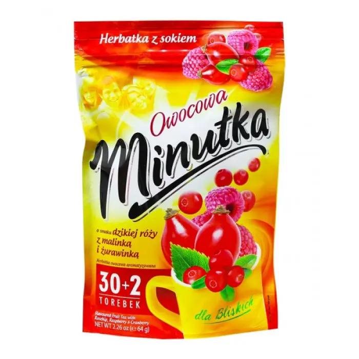 Чай MINUTKA малина ZIP 64г
