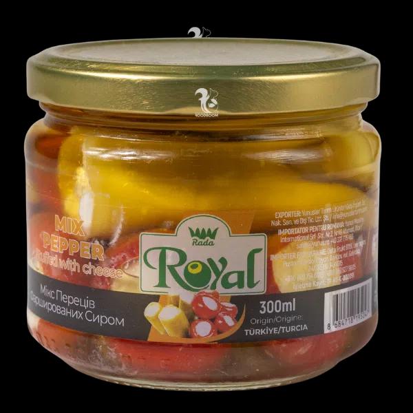Перець Мікс фарш. сиром 0.290 кг скло ROYAL
