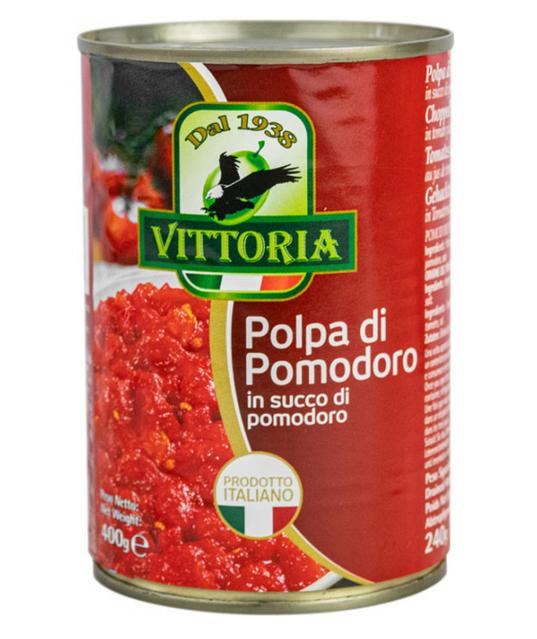 Помідори перетерті VITTORIA POLPA ж/б 400г