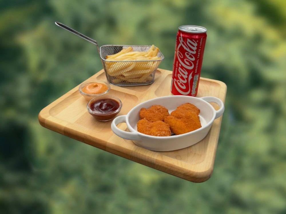 Нагетси сет міні(нагетси, картопля фрі, напій)