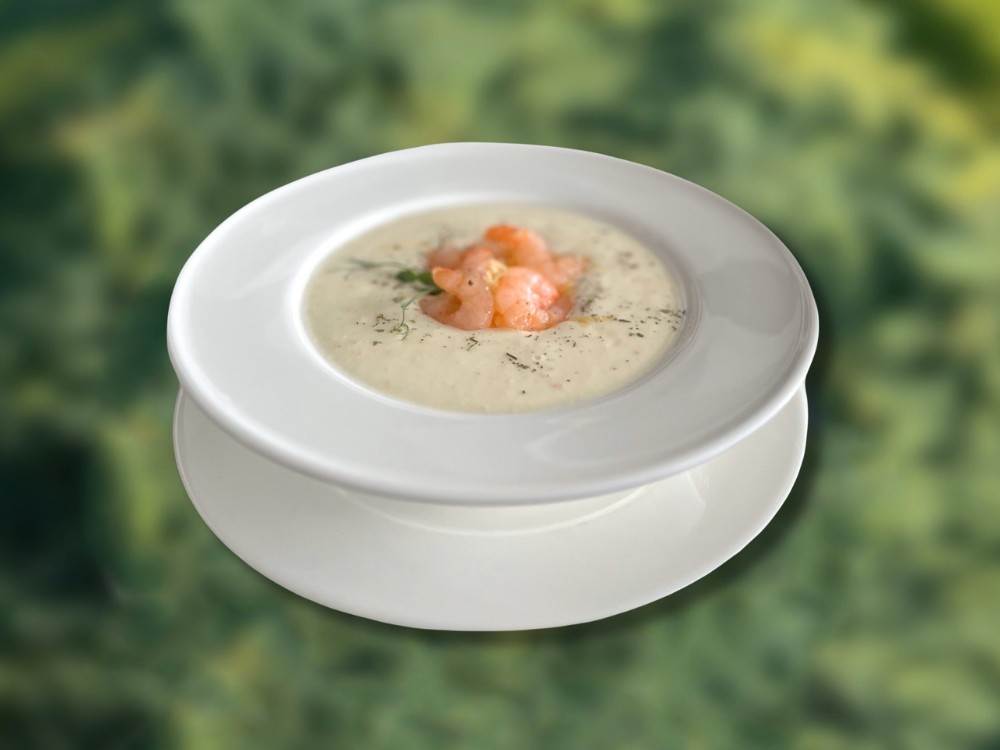 Заварний суп з креветками 1/300