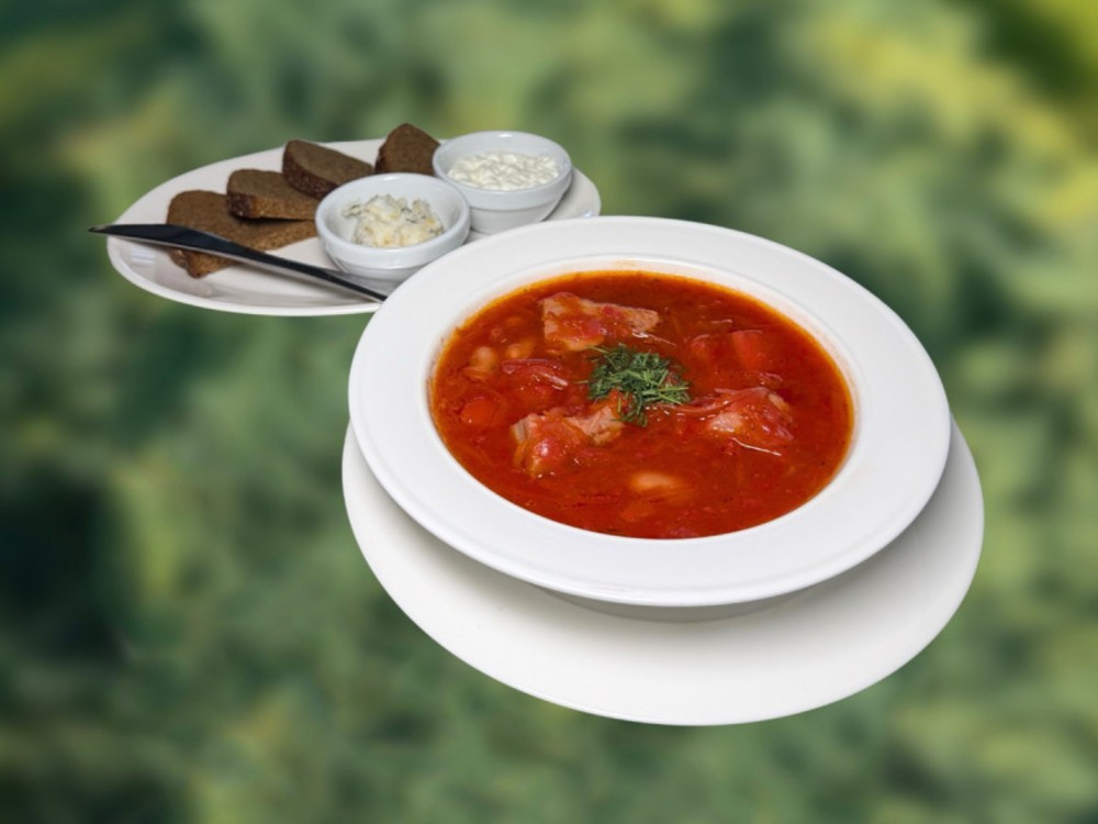 Борщ український з м'ясом 1/300/20/50