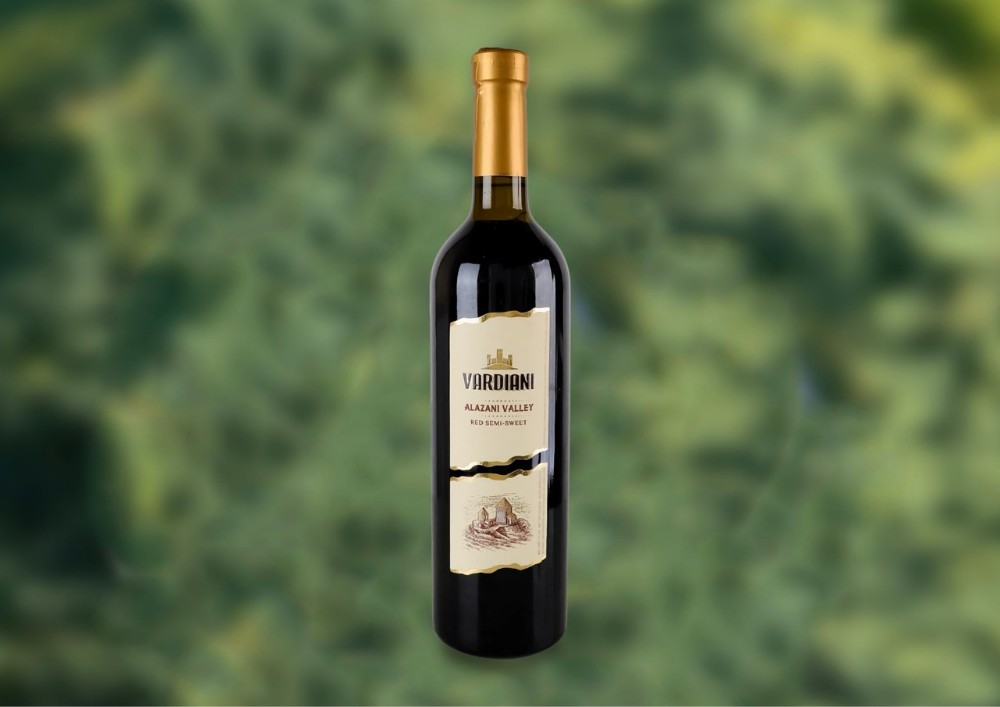 Вино Вардіані Алазанська долина черв.н/с 0,75 л