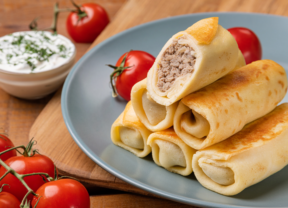 Млинці з мясом