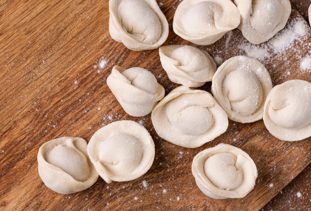 Пельмені з куркою та твердим сиром