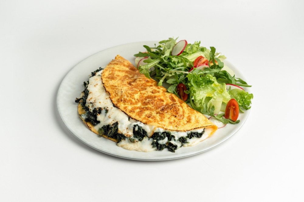 Spinach Stuffed Omelette