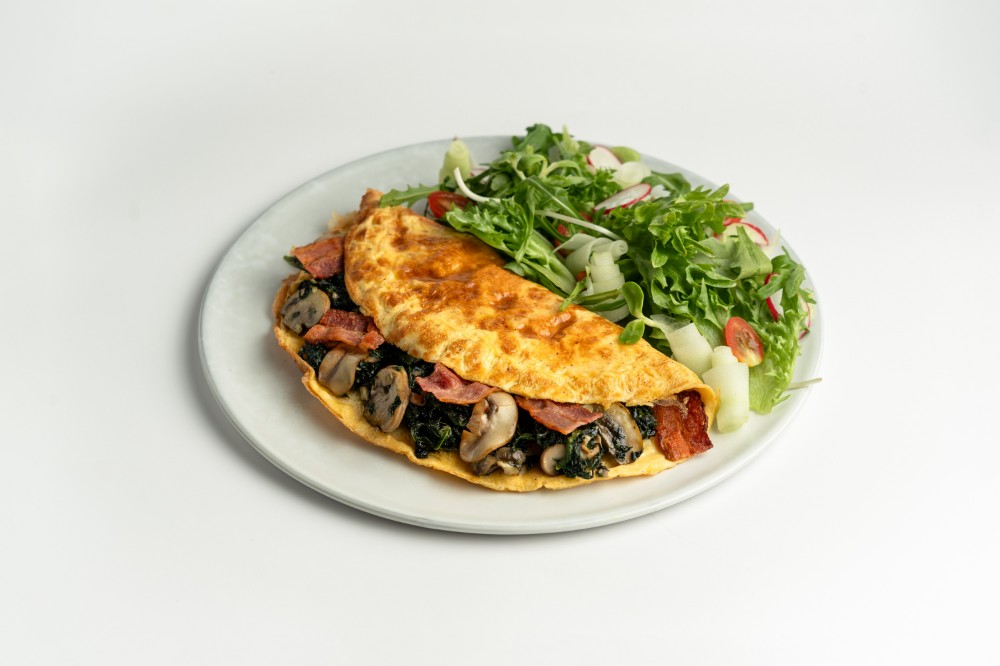Mushroom Stuffed Omelette