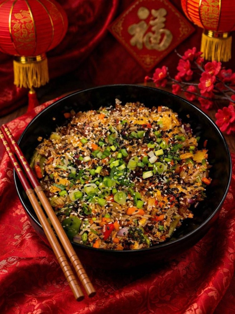 Рис з свининою та овочами