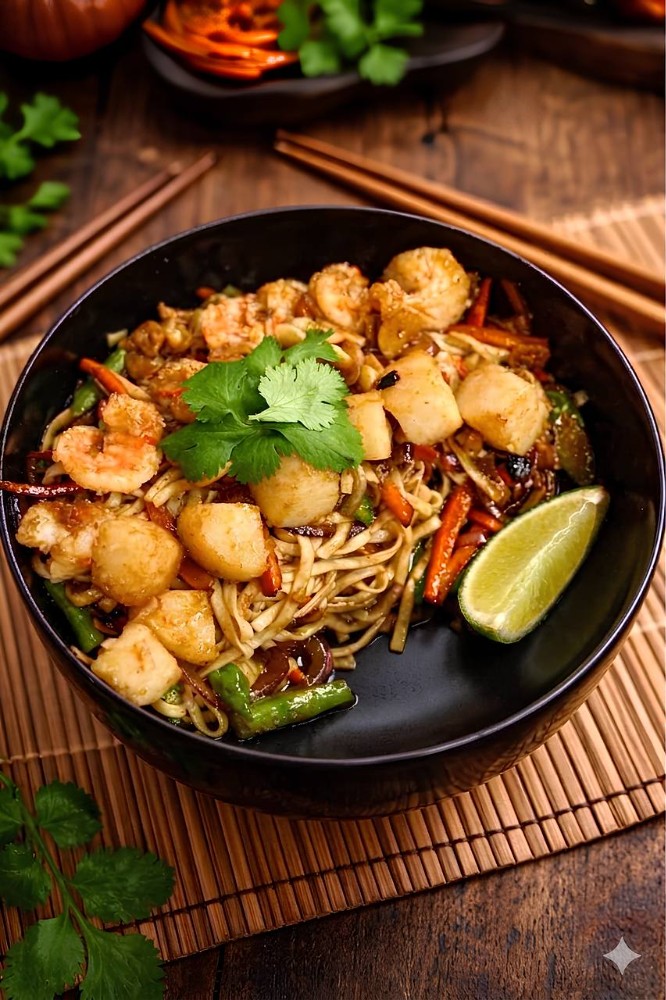 Рис з морепродуктами