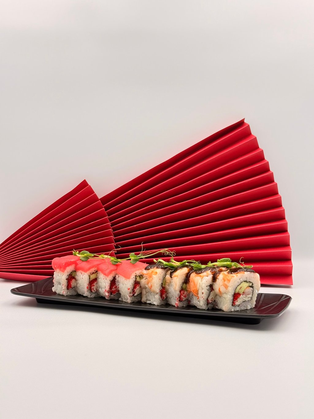 Рол Філадельфія з креветкою та тунцем Люкс 50/50