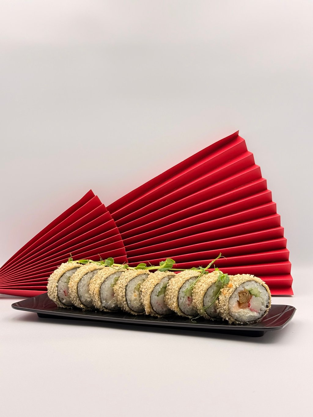 Рол Теплий з лососем та сніговим крабом