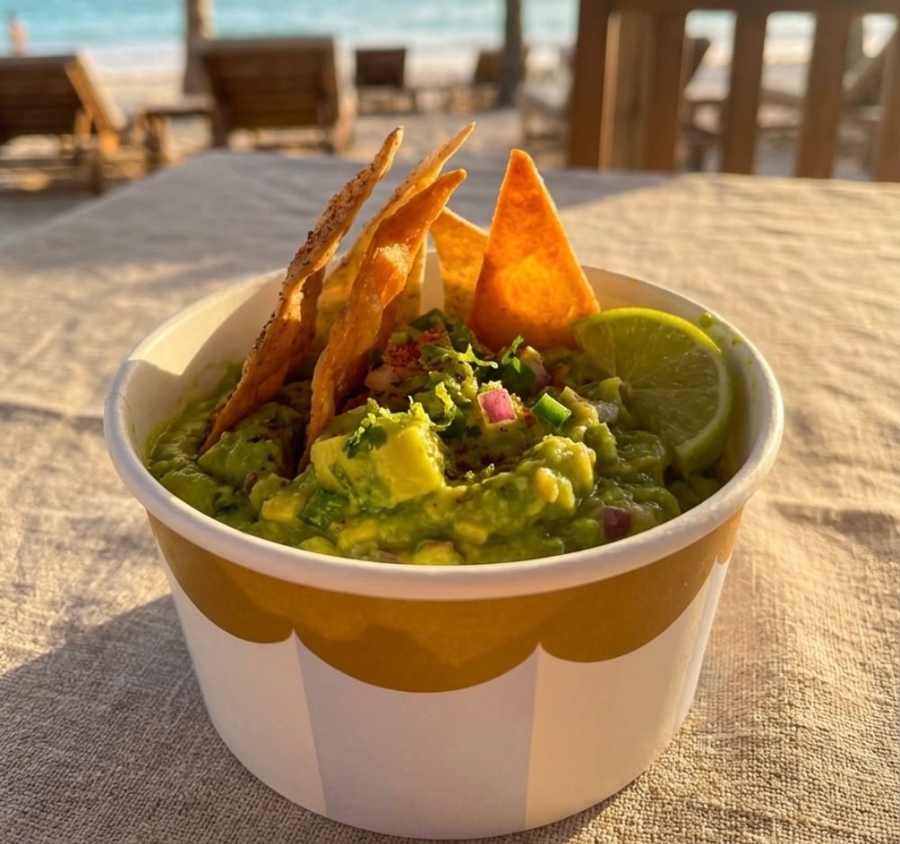 Crispy Nachos with Fresh Guacamole
