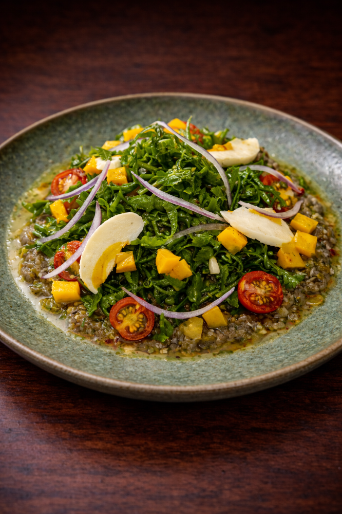 PAKO & GRILLED EGGPLANT SALAD