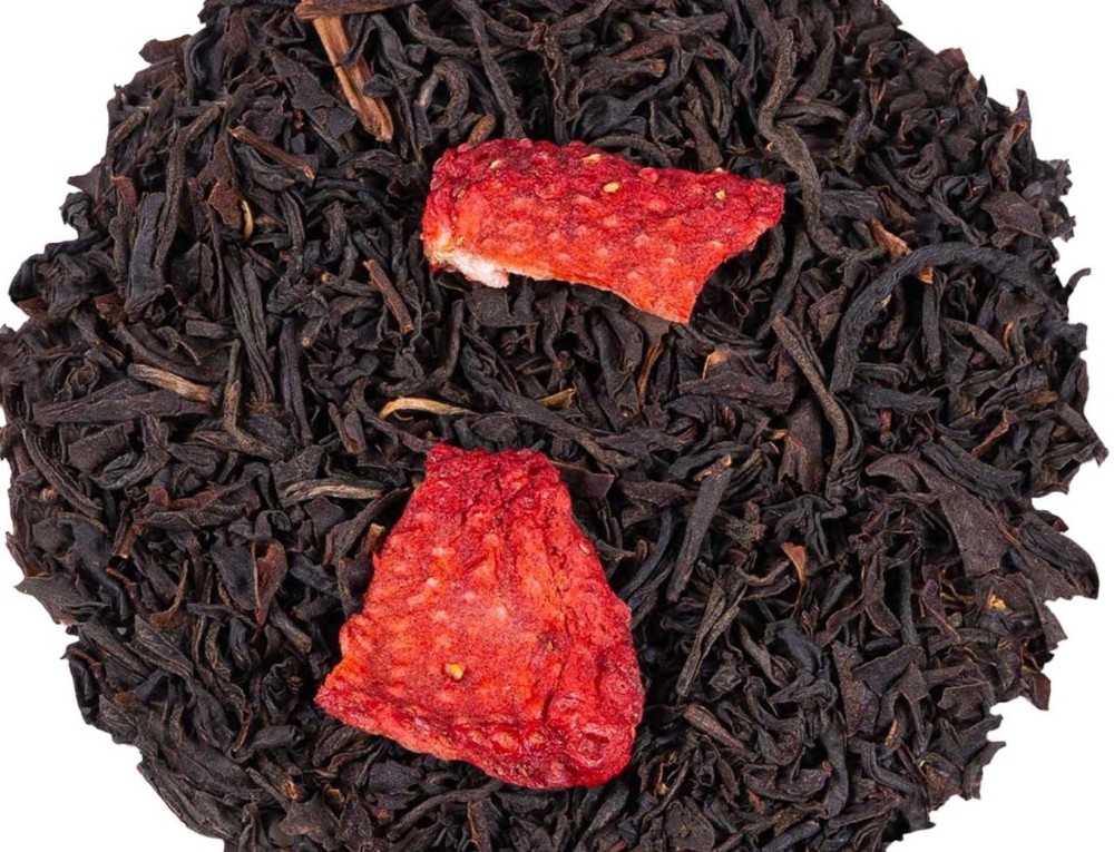 Maasikas Koorega tee