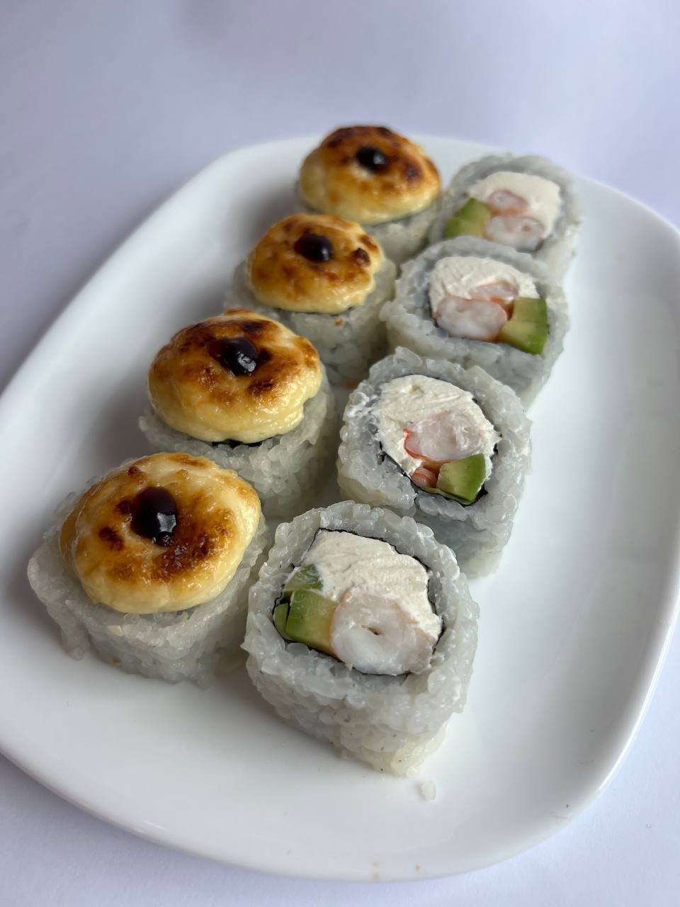Запечений з креветкою