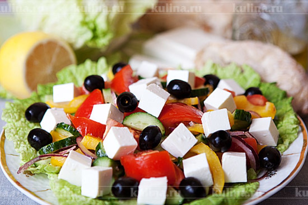 Греческий салат 300гр НГ / Greek salad NY