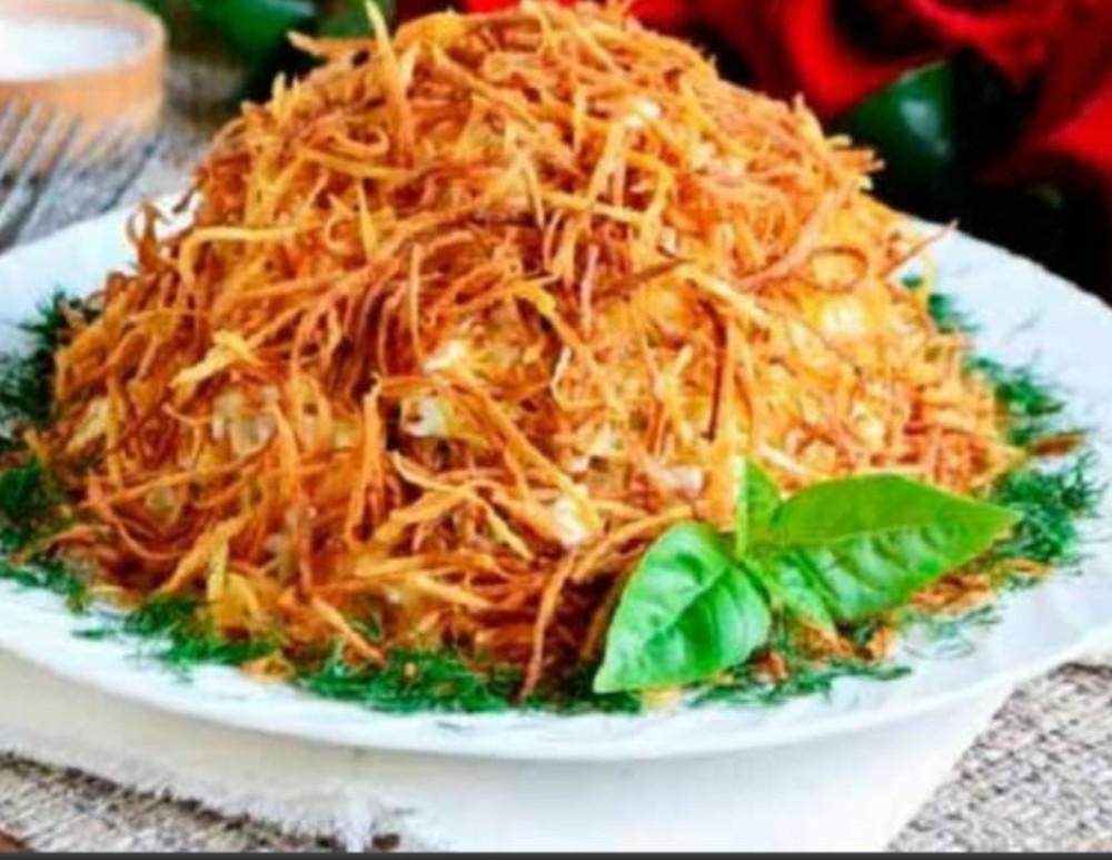 Салат с языком 300 гр – НГ / Tongue salad NY