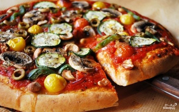 Пицца вегетарианская / Vegetarian pizza