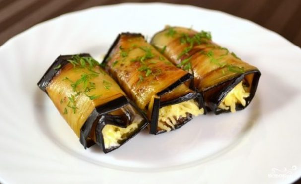 Баклажановые рулетики 10 шт – НГ / Eggplant rolls NY
