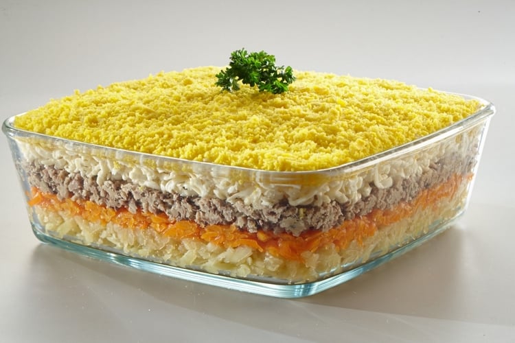 Мимоза с тунцом 300 гр – НГ / Mimosa tuna salad 300gr – NY